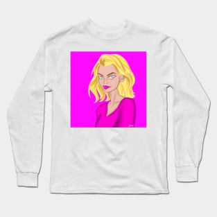 barbara the blonde empowered woman doll ecopop toy Long Sleeve T-Shirt